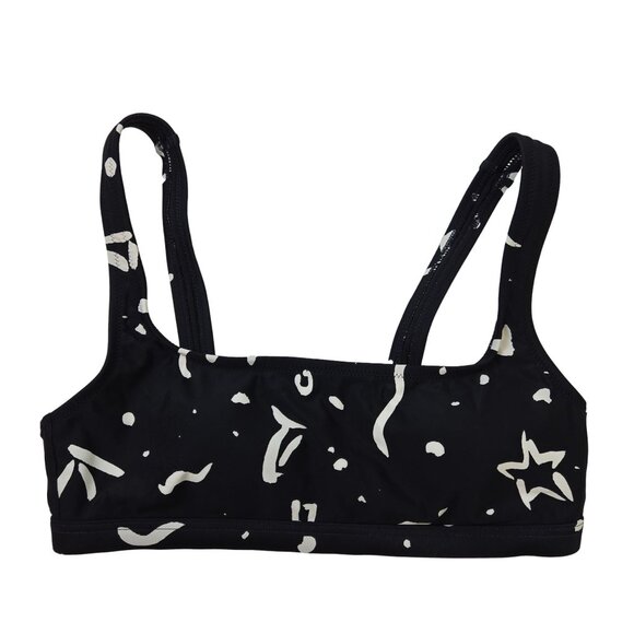 NWT Madewell Leah Bikini Swim Top in Abstract Doodle Size Small - Picture 1 of 5